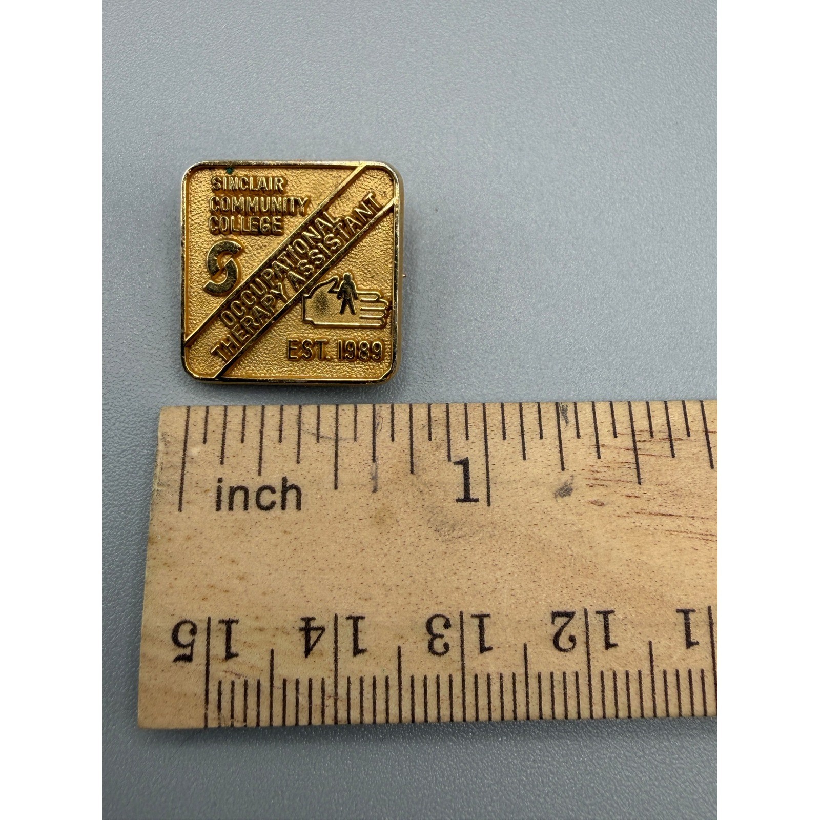 intage Sinclair Community College Occupational Therapy Assistant Pin EST 1989