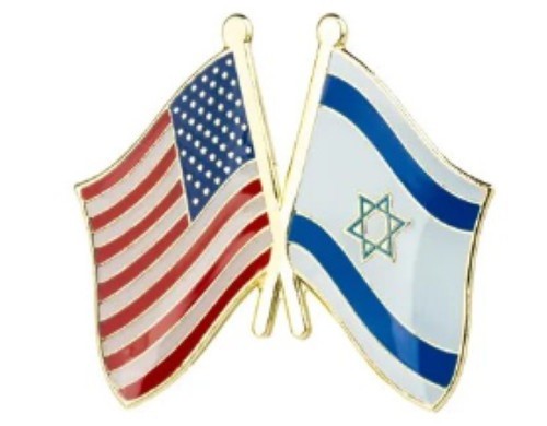 American US Israel America/Israel US/Israel Flag Lapel Pin PREMIUM QUALITY