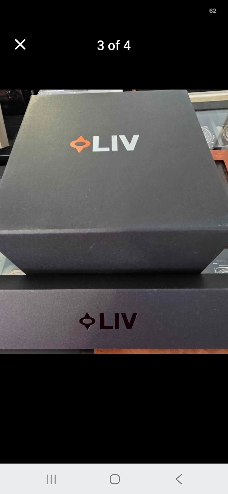 LIV Men’s Chronograph Quartz Watch Blue Dial Black Case 100m Box/Papers