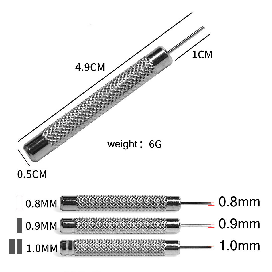 0.8 0.9 1.0mm Watch Band Bracelet Pin Punch Strap Steel Link Remover Repair Tool