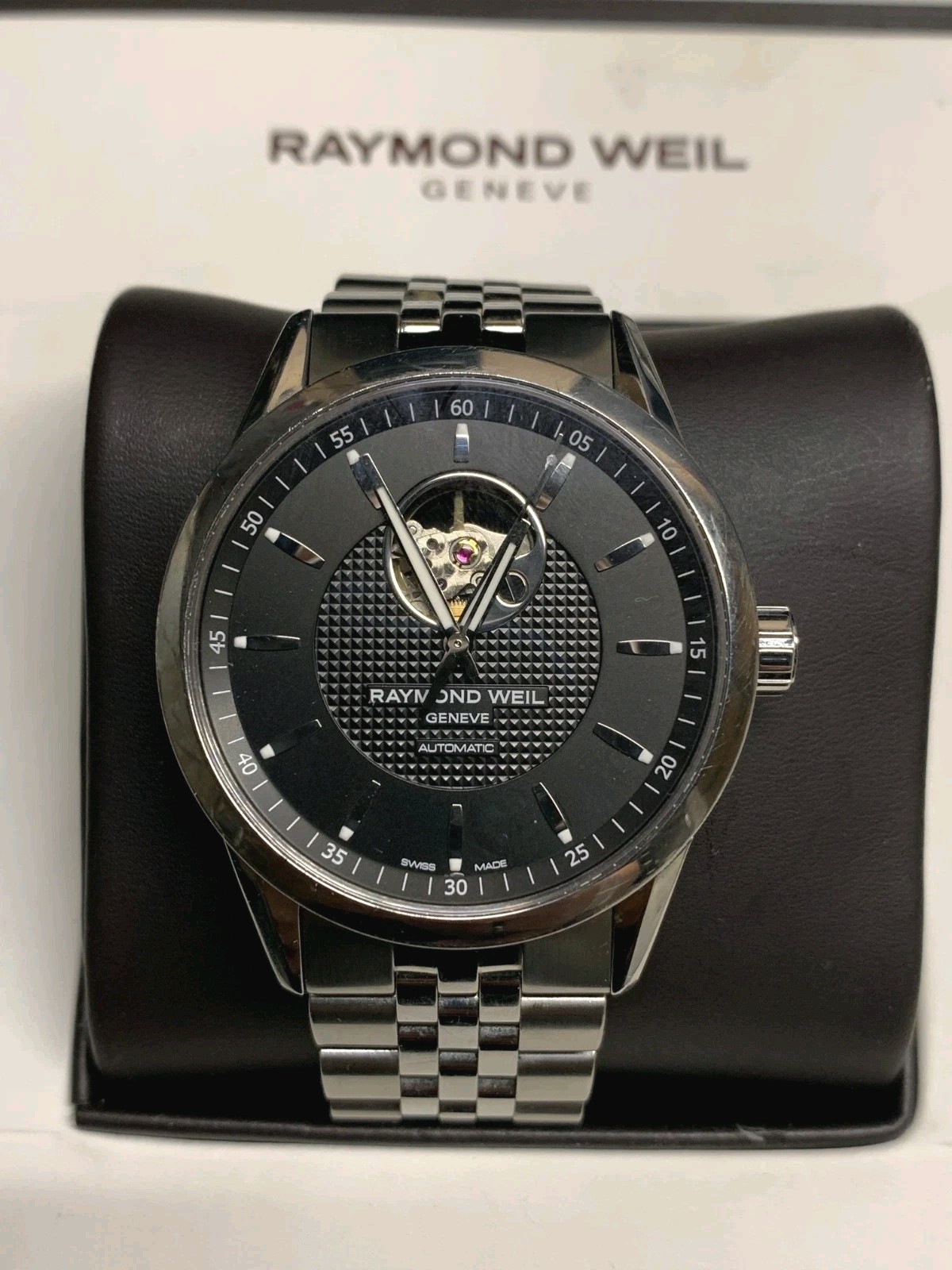 Raymond Weil Freelancer 2710-ST-20021 Auto 42MM Black Dial Men’s Watch W/ Box
