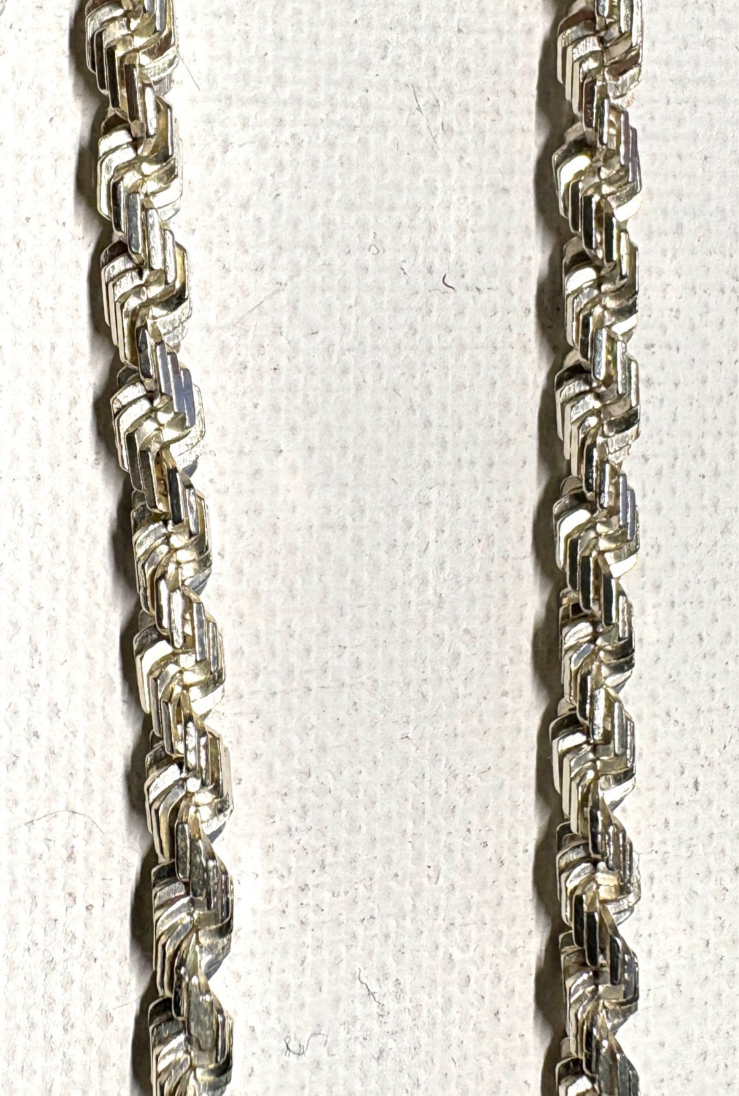 18″ 925 Silver Necklace 3 mm wide and 7″ Bracelet 2 mm wide – Made in Italy