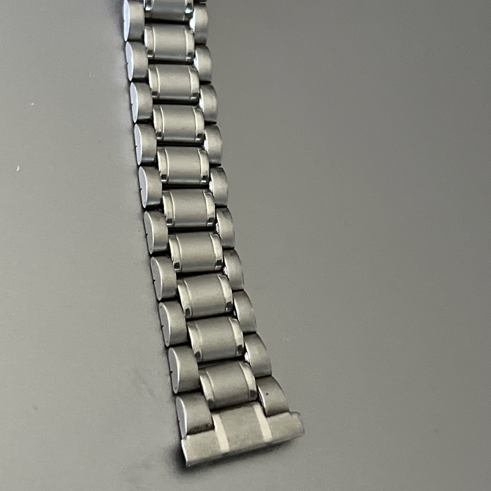 14 mm Watch Oyster Bracelet Stainless Steel Matte Polished Hidden Folding Clasp