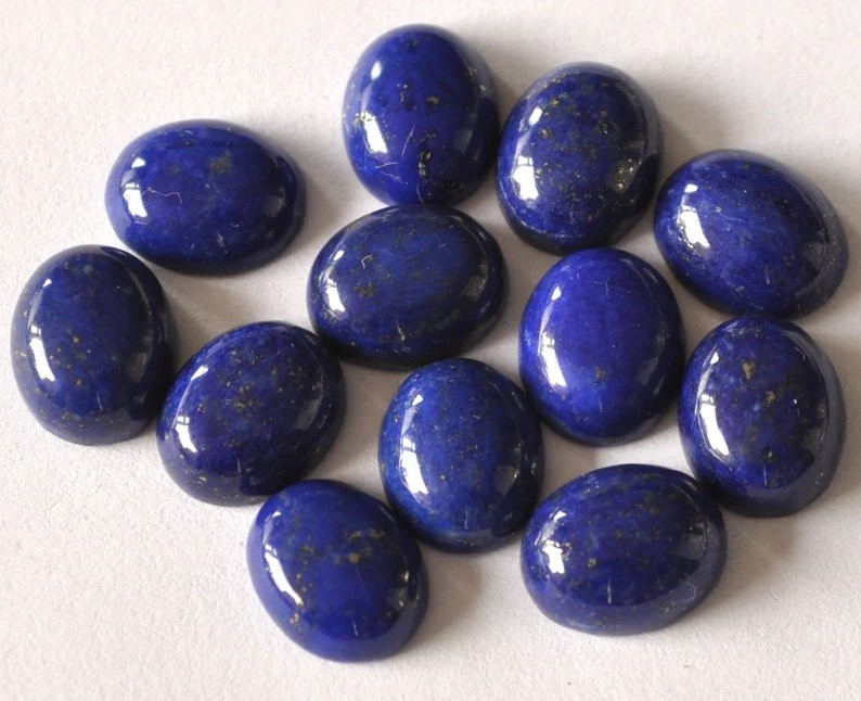 Natural Lapis LazuliOval Cabochon Loose Gemstones 3x5mm to 13x18mm Oval Cabochon