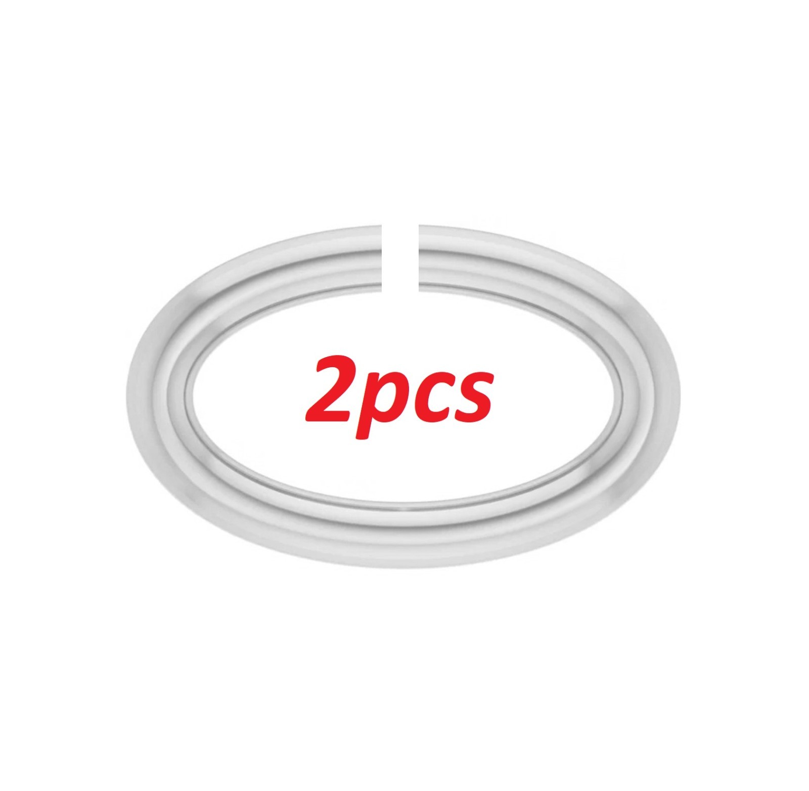 (2) 14k 3x5mm OD 2x4mm ID OVAL Solid White Gold 22ga gauge OPEN Jump Ring USA