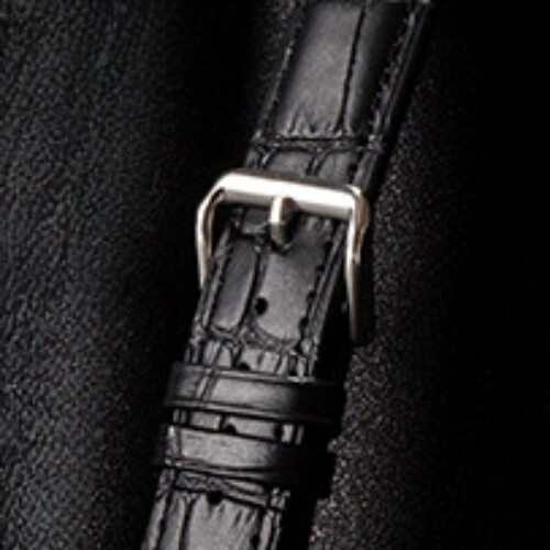 Leather watch with calfskin watch with pin buckle in various colors 10-24mm