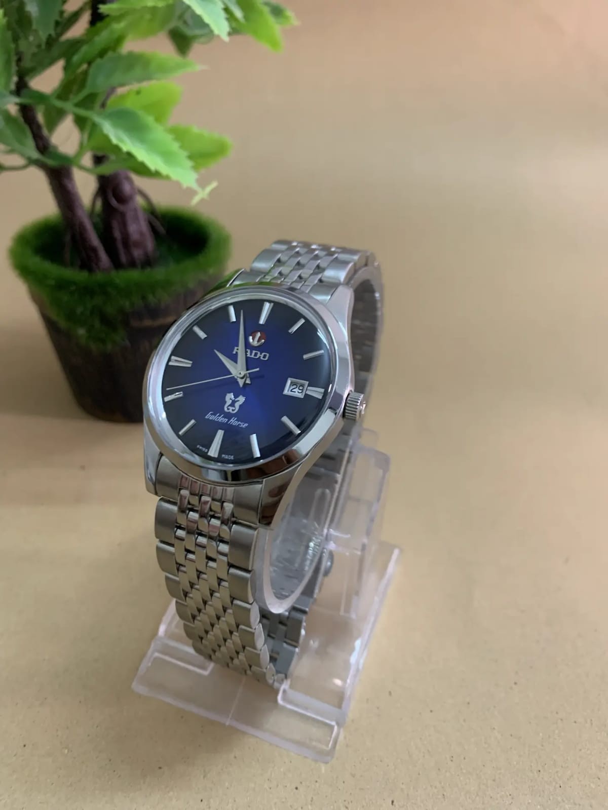 Rado Golden Horse Blue Dial Men’s Automatic Stainless Steel Swiss Watch