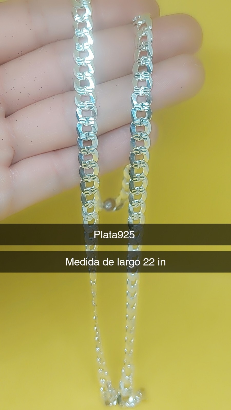cadena de plata 925 para hombre italiana