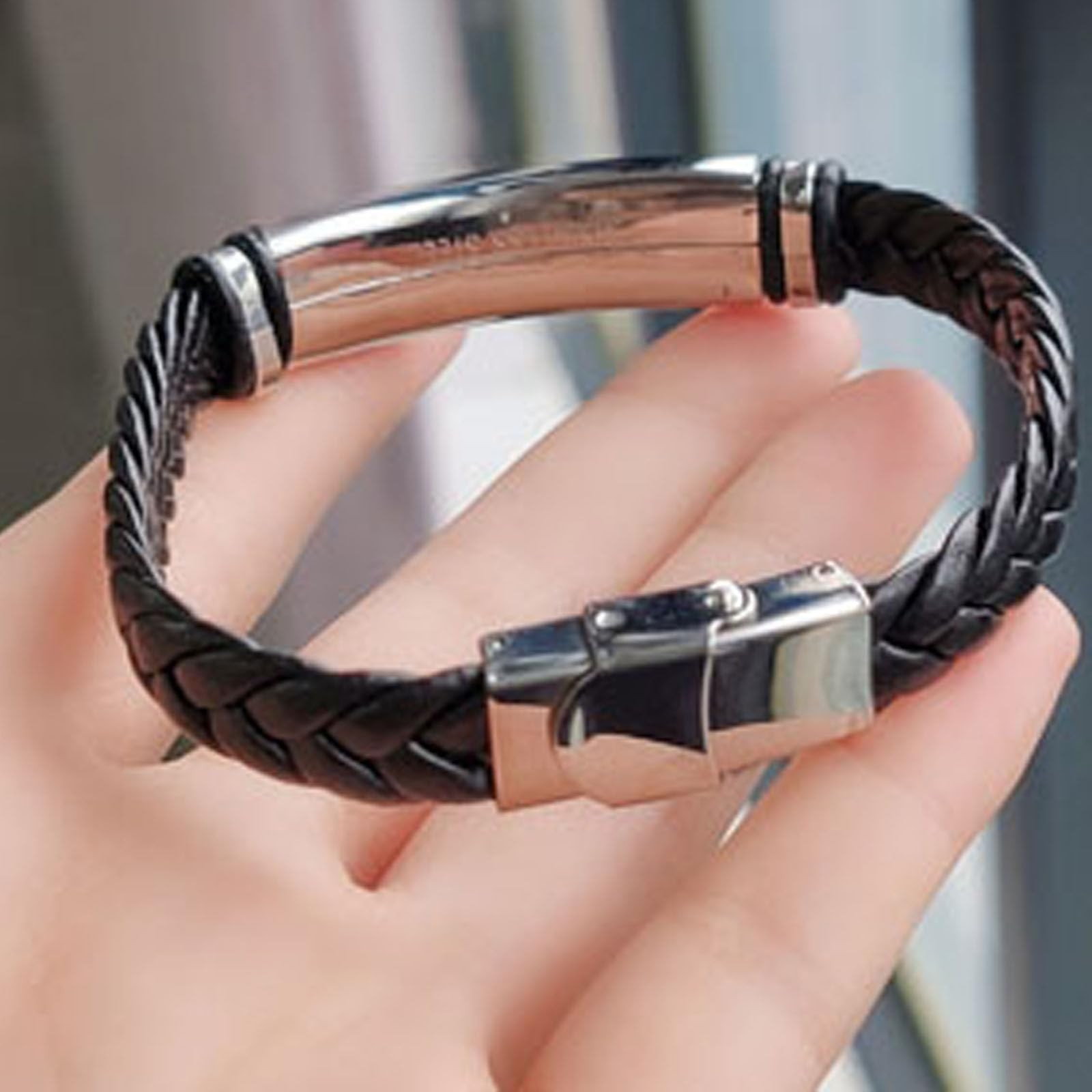 Inspirational Bracelet for Man Woman,Let Them Leather Bracelet Black Braided …
