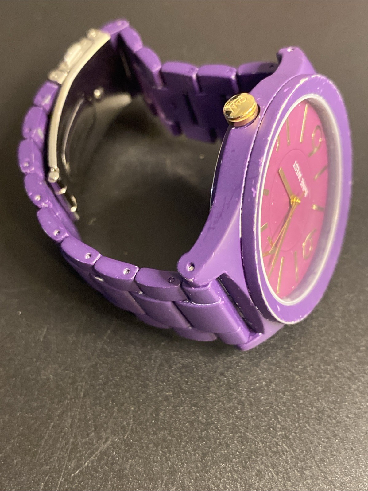 Nine West Women’s Purple Bracelet Watch Quartz NW/1678YF New Battery
