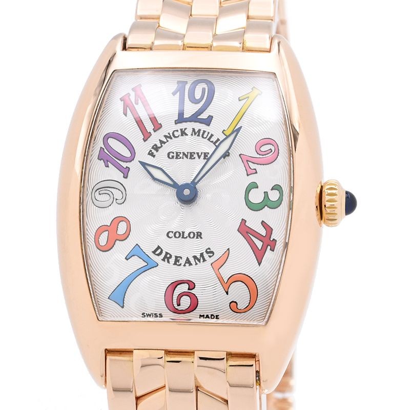FRANCK MULLER Tono Curvex Color Dream 1752 Silver Ladies Used Watch #11420