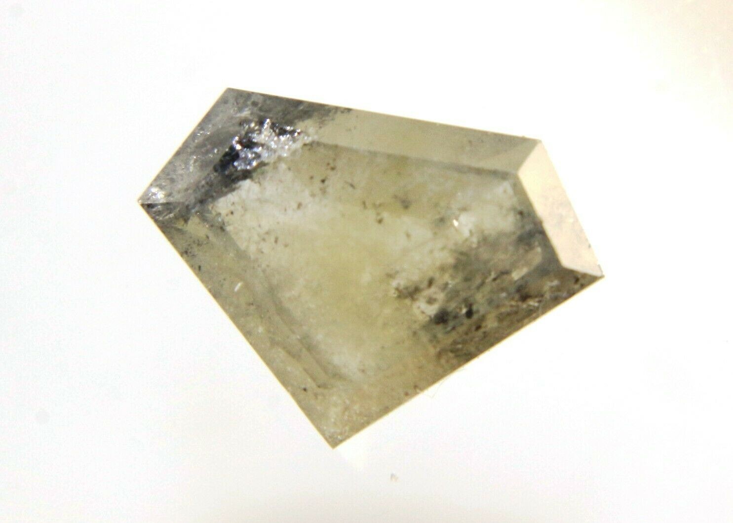 2.14 cts Gray Salt n Peppe Diamond Shape Rose Cut Diamond 7.90×10.95×3.25 MM