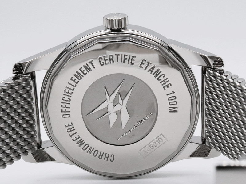 BREITLING Transocean A45310 Day date Silver Dial Automatic Men’s Watch Fashion