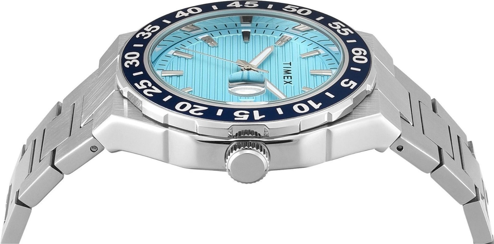 Timex USA Analog Aqua Blue Dial Men’s Watch Case Size 42mm Free Shipping