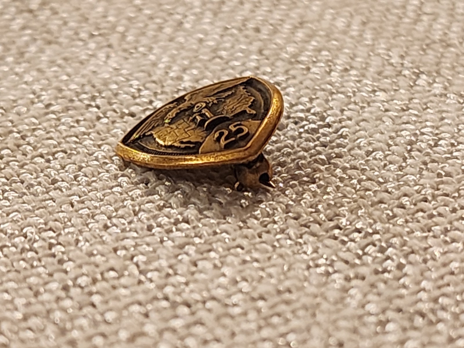 Vintage Western Electric 25 Year Service Pin Eagle Telephone 10K Gold