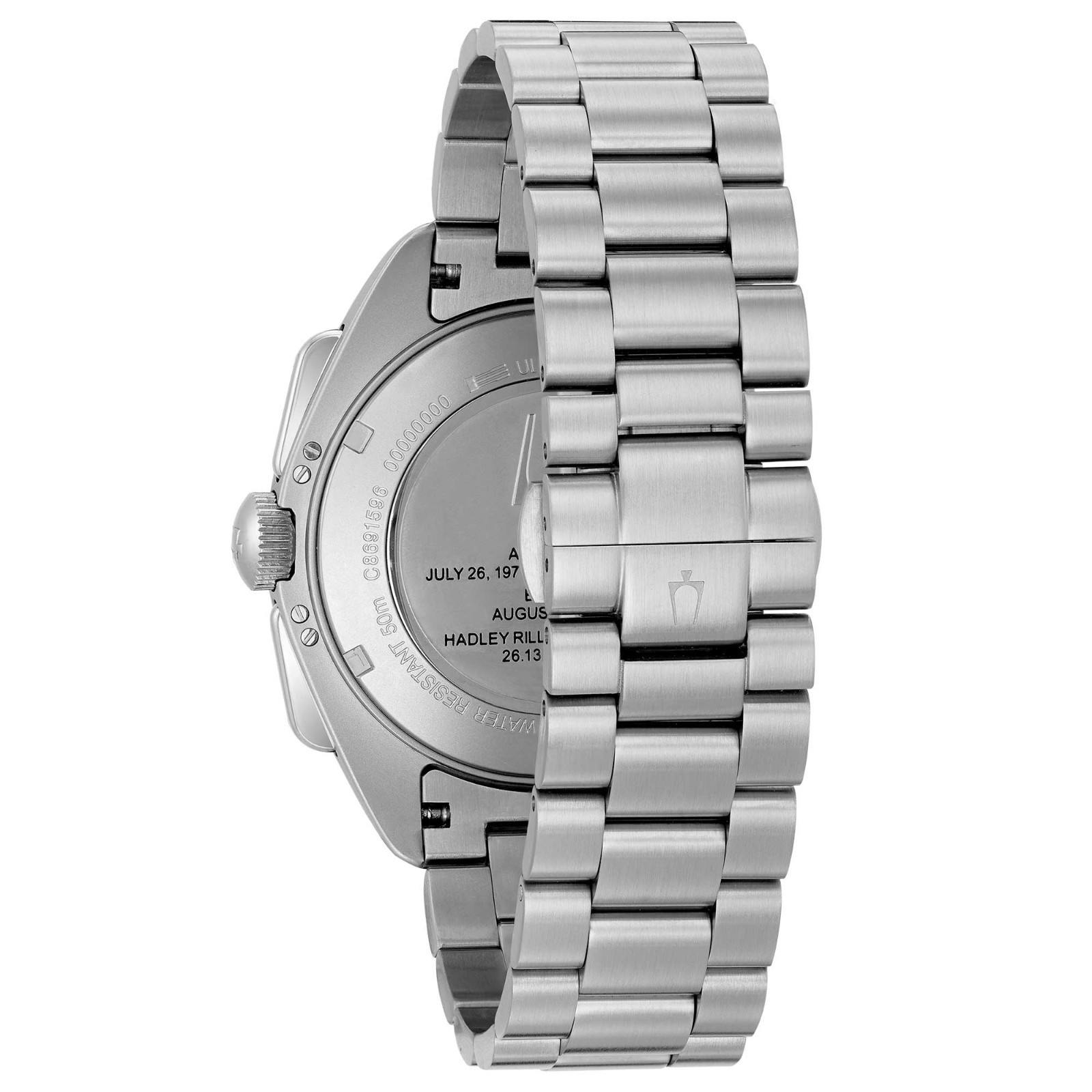 Bulova Lunar Pilot Chronograph Black Dial 45 mm Stainless Steel 98B258