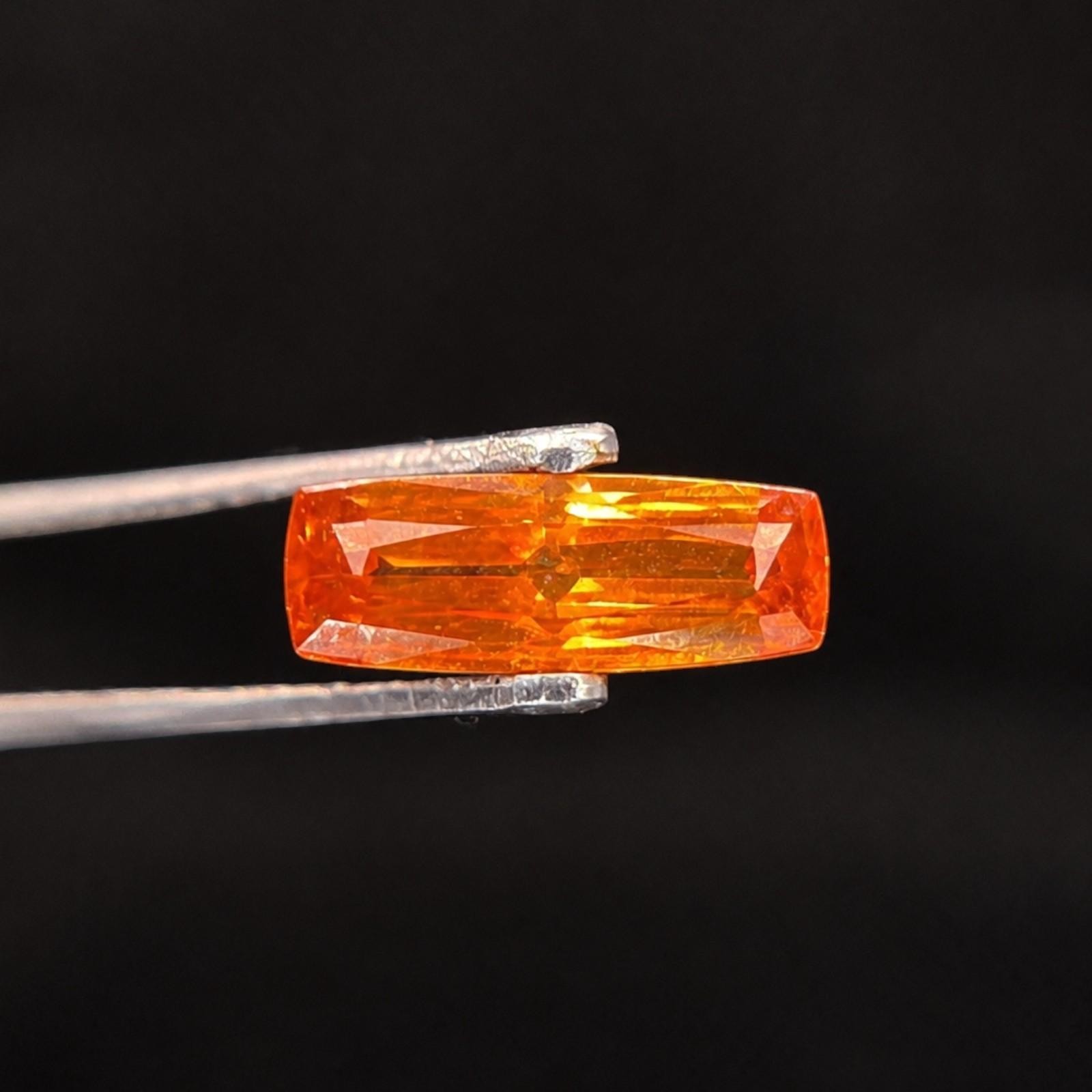 1.30 ct ZINCITE – POLAND – Man Caused Rare Untreated Faceted Gem – FREAKINGCAT