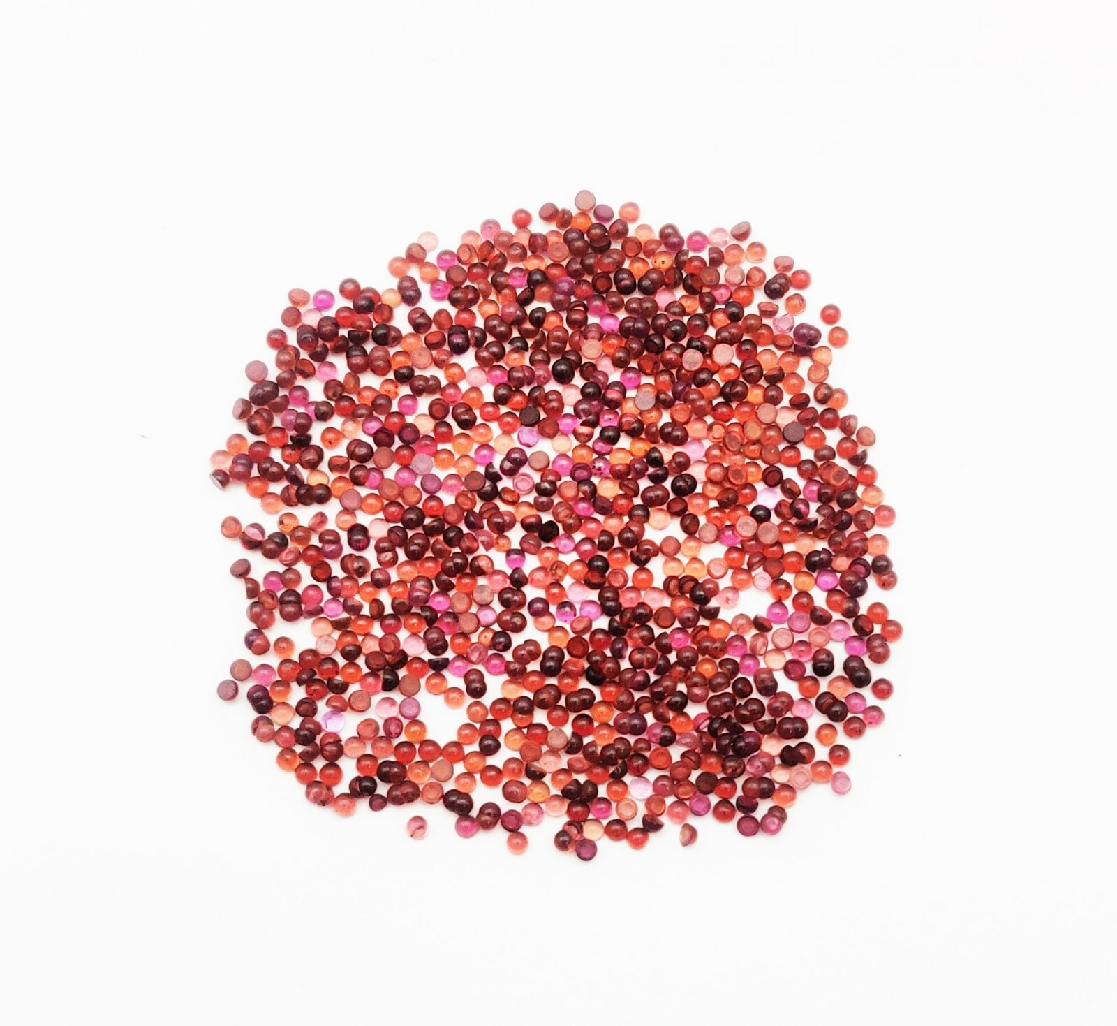 Natural Garnet Round Cabochon Loose Gemstone Lot 100 Pcs 2.50 MM
