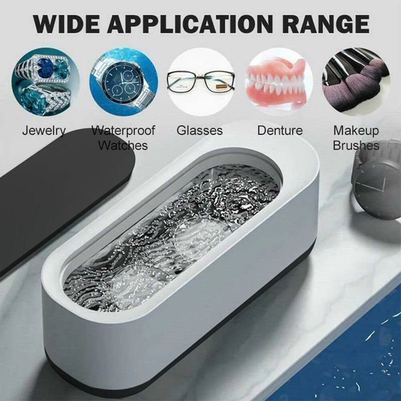 Sonic Jewelry Cleaner- 45 Khz Professional Portable Glasses Cleaner Machine