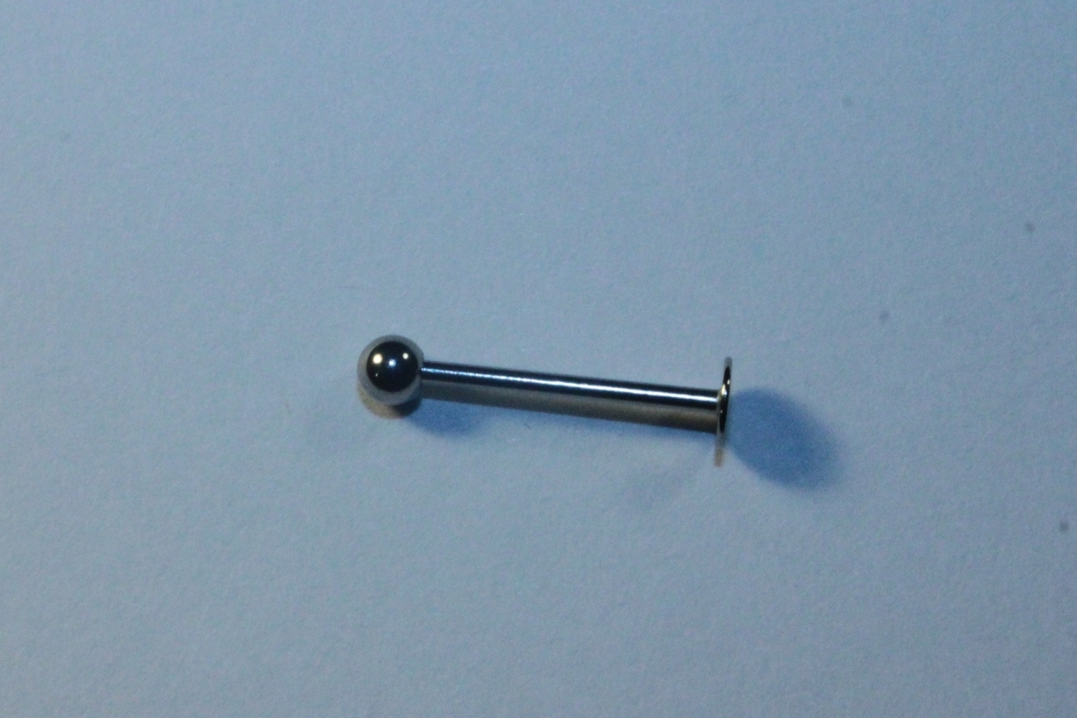 18g 1mm Flatback Labret Stud Bar Surgical Steel Body Piercing Jewelry External