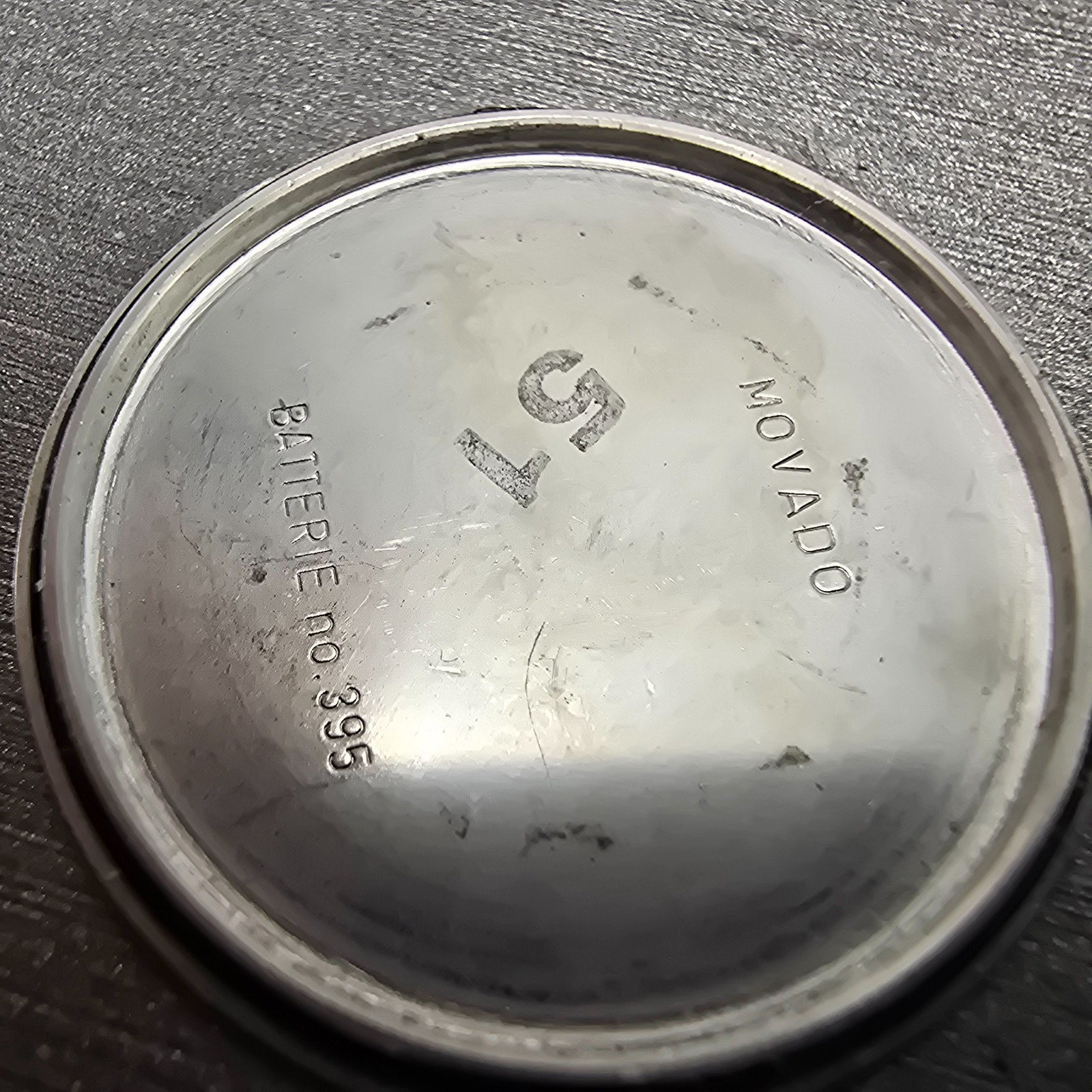 Movado Museum Watch Case 35mm Stainless Steel Round 85-G1-885 W/Crystal
