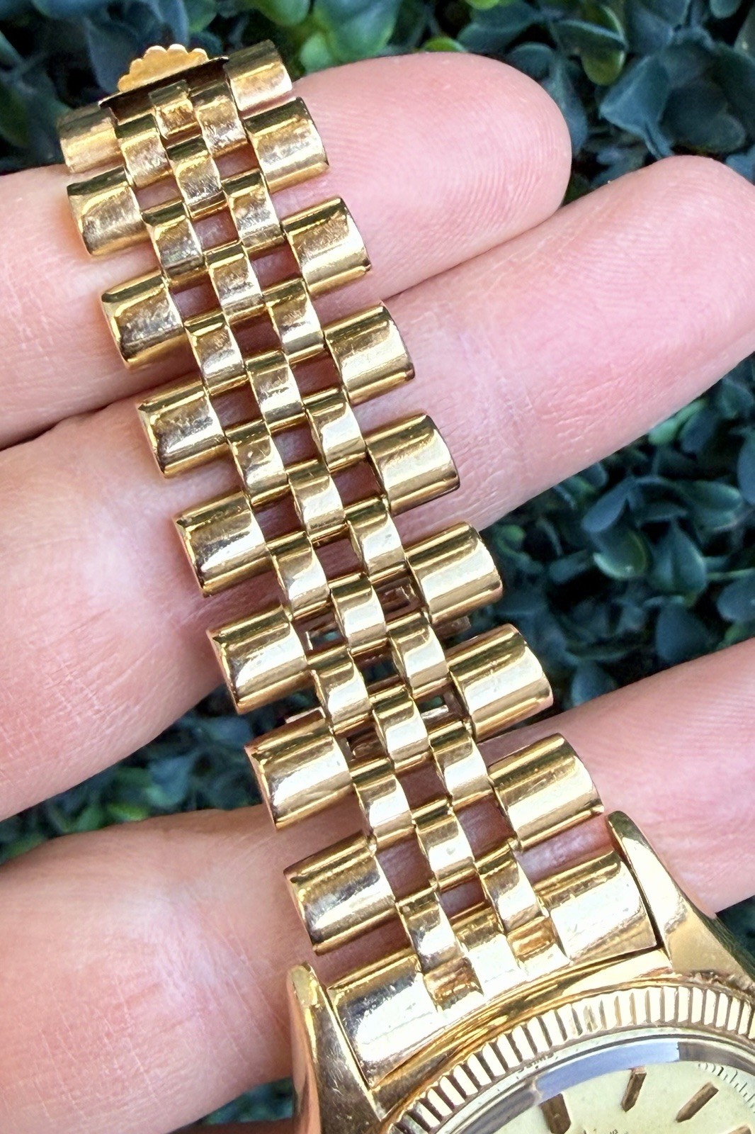 1958 Rolex Day-Date 36mm Watch 6611 18k Gold Jubilee Engraved Fluted President