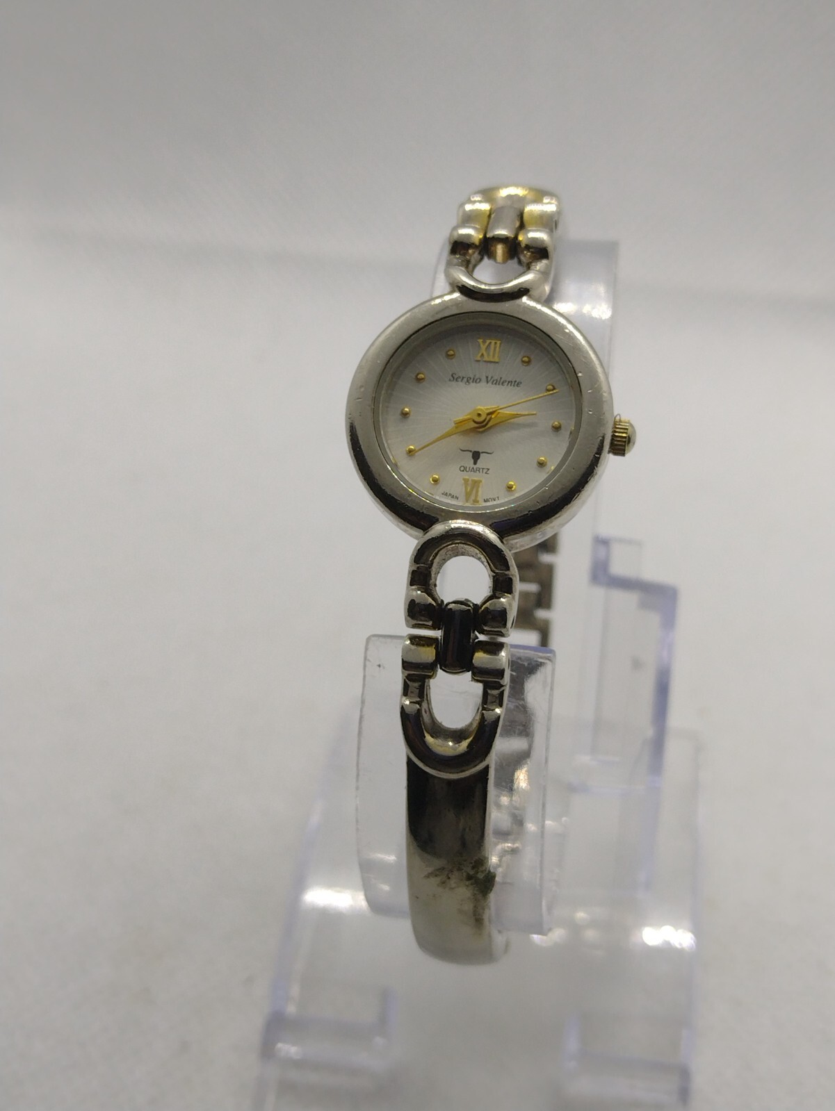 Sergio Valente Watch Silver tone Bracelet Strap Women’s Girls Female