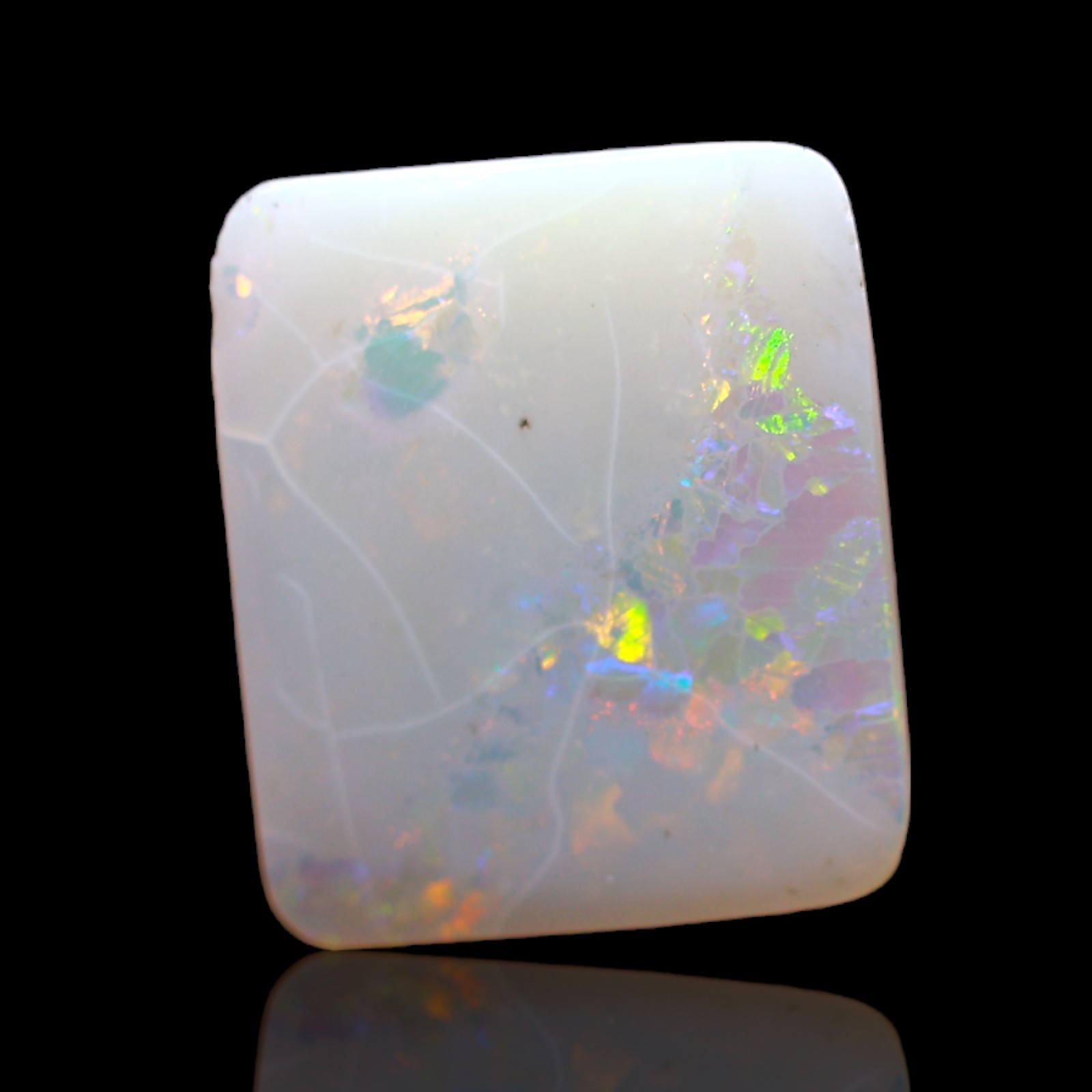 3.00 Cts Natural Square Fire Opal Cabochon Healing Bracelet Making 13x11x3 mm