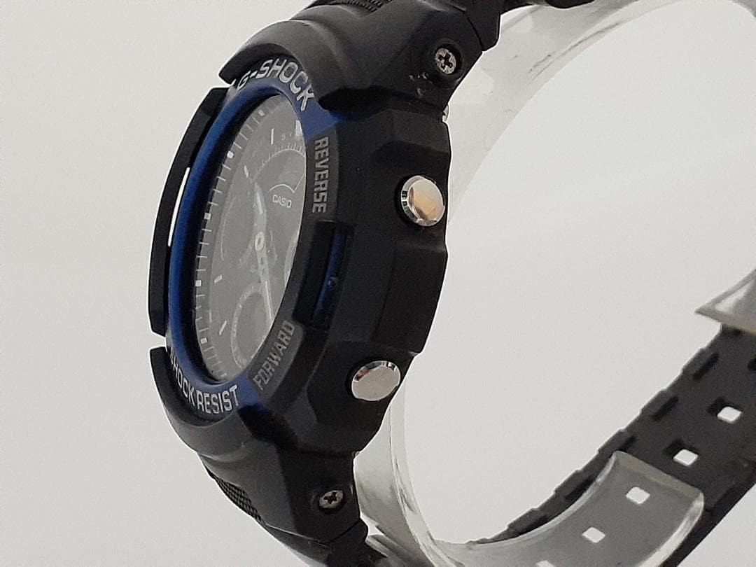 [Battery replaced, working condition] Casio G-SHOCK AW-591 Blue Analog-Digital W