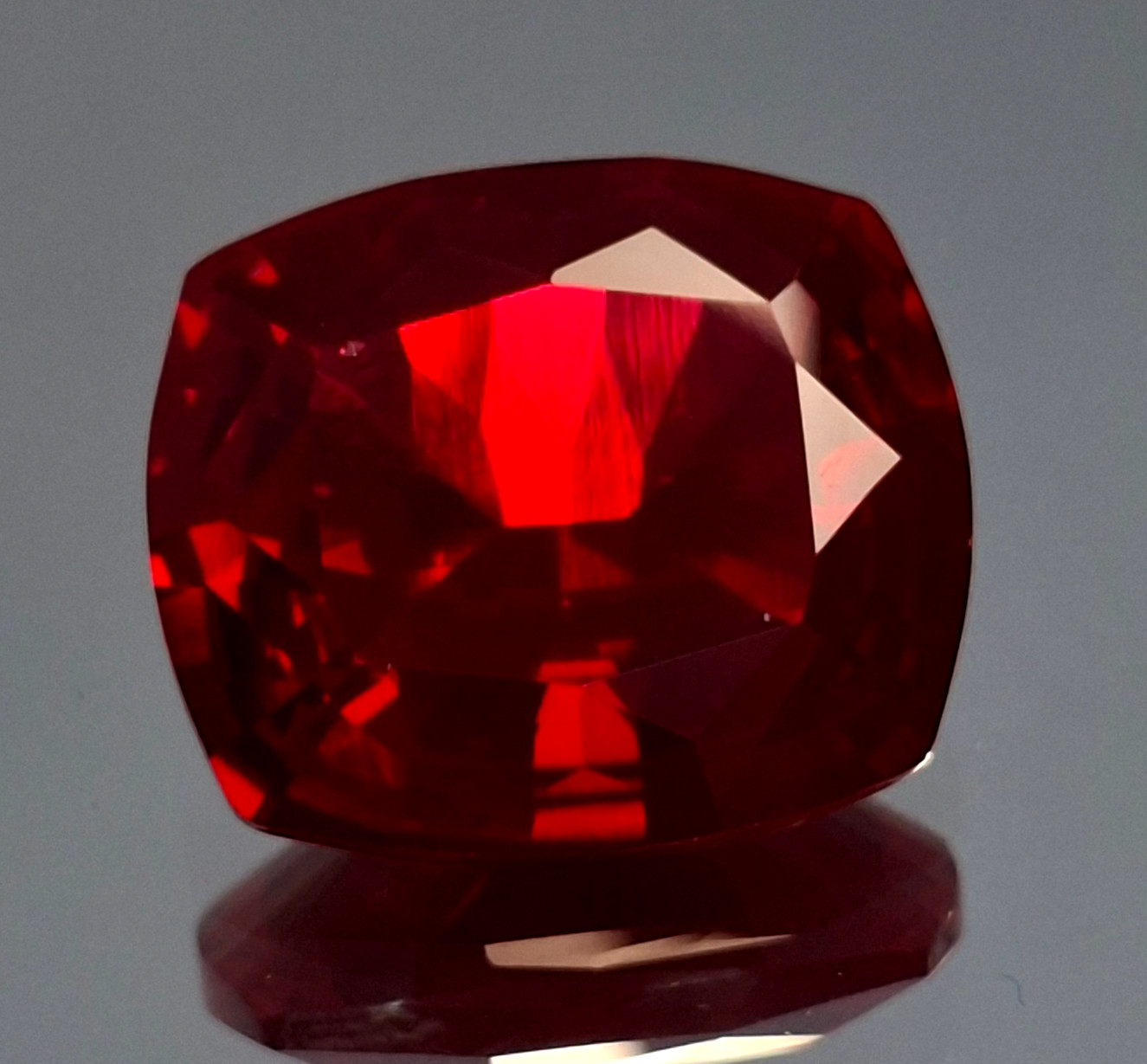 Red Ruby Mozambique Cushion Cut 58-60 Ct Natural Loose Certified Gemstone GB017