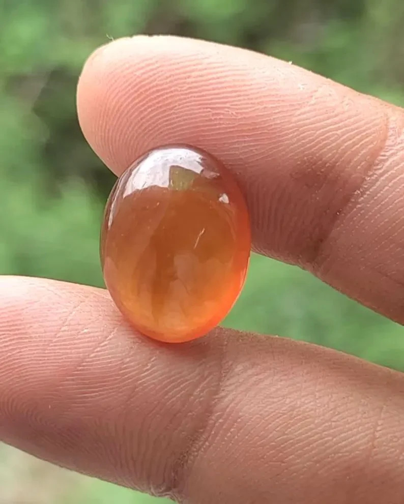 18*14*8 MM AAA Quality oval shape Hessonite Garnet loose cabochon for sale || 15