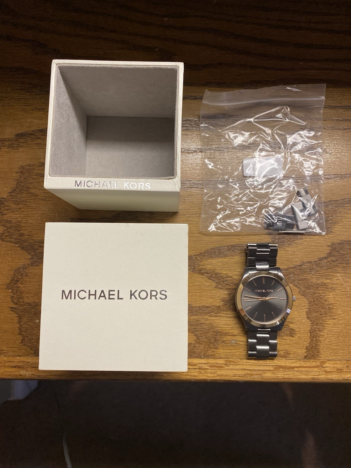 Michael Kors MK8917 Men’s Slim Runway Quartz Watch Stainless Steel Gunmetal Gray