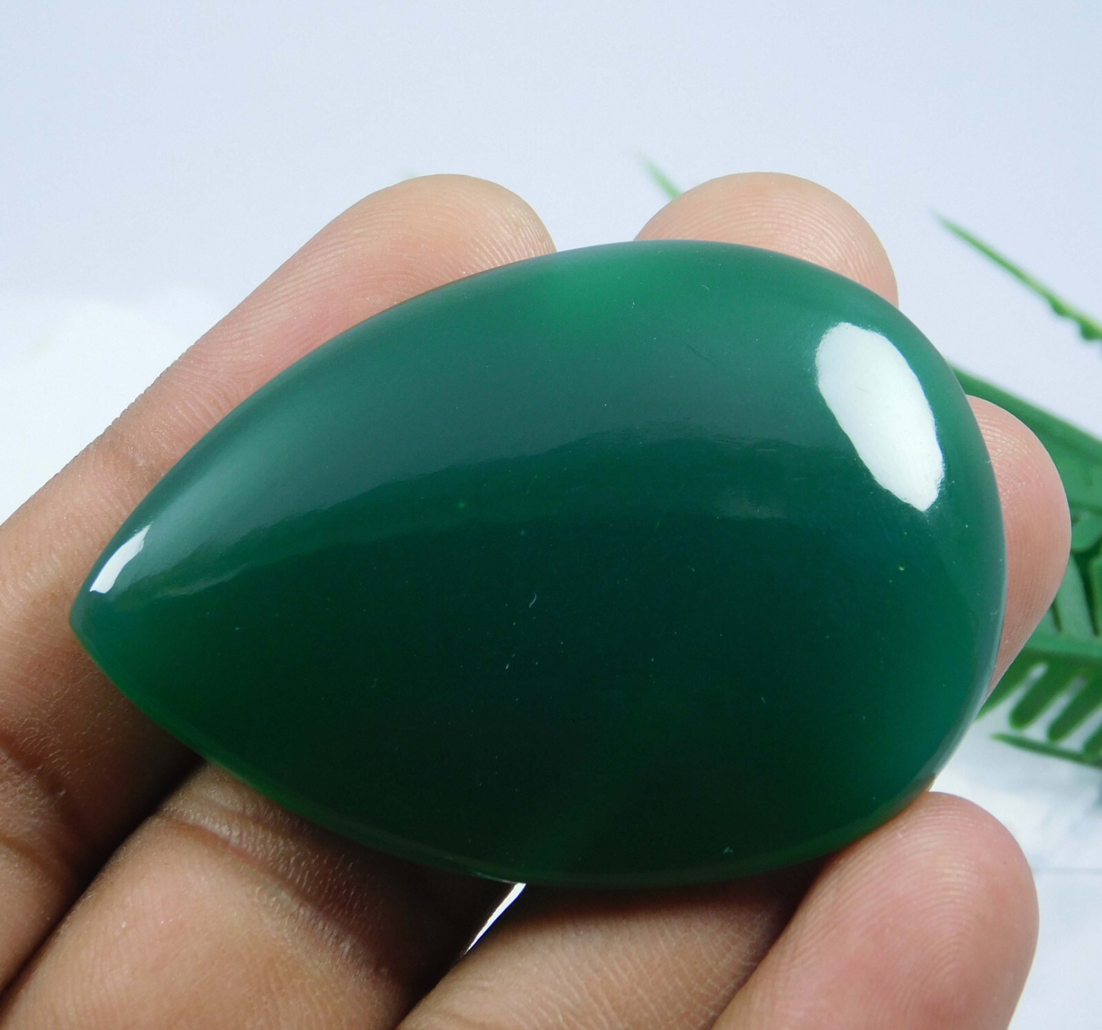 97.70 Ct Natural Green Onyx Sulemani Hakik Loose Gemstone For Jewelry Making