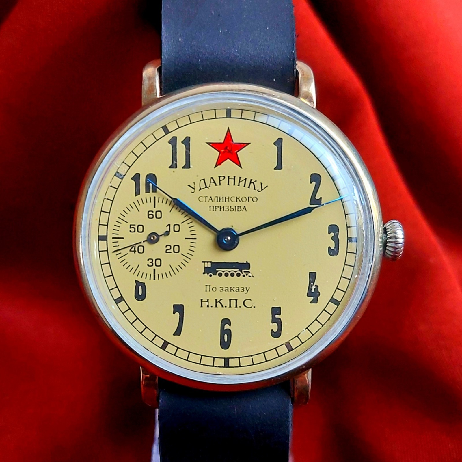 Vintage Marriage Wristwatch Summon Drummer USSR Soviet Men’s Watch 3602 Serviced