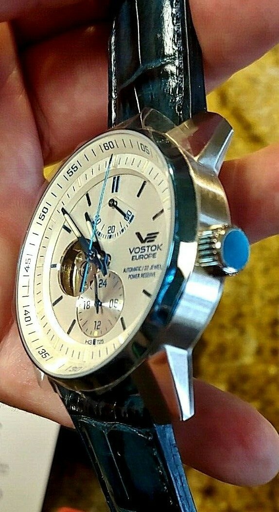 NEW Vostok-Europe Gaz-14 Limousine Open Heart Tritium Auto Watch YN84/565E552 US