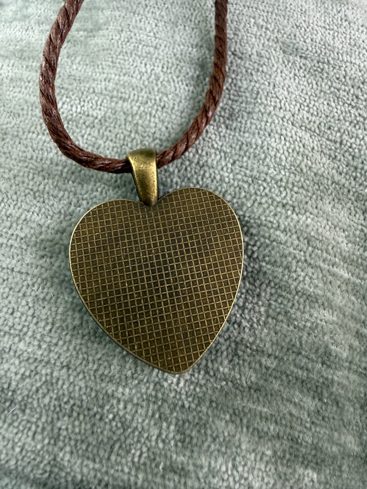 Piece of My Heart Pendant by Kaylectible Designs – Acrylic under glass Cabochon