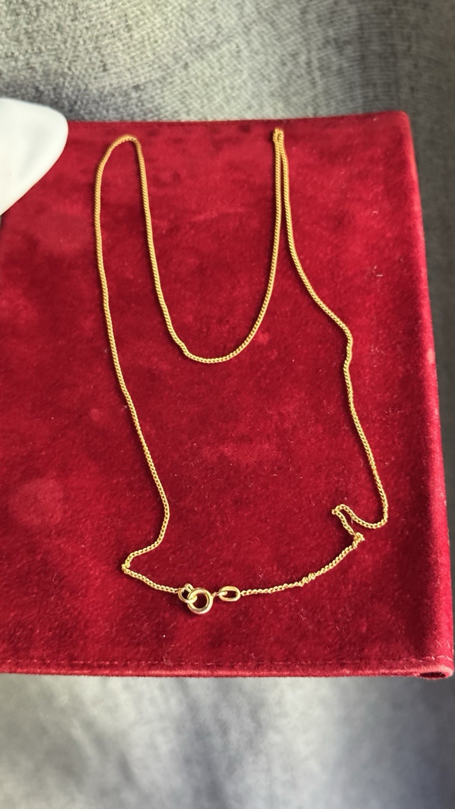 Chic Vintage Original USSR Gold 583 14k Chain with Tags 50,5cm 2,19 g
