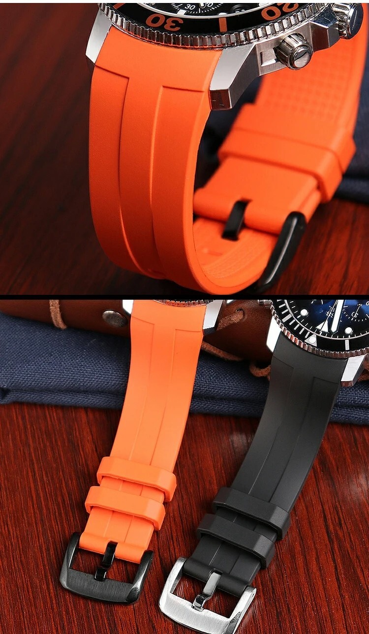 NEW 22mm Rubber Strap replacement For TISSOT SEASTAR 1853 T120 T120.417