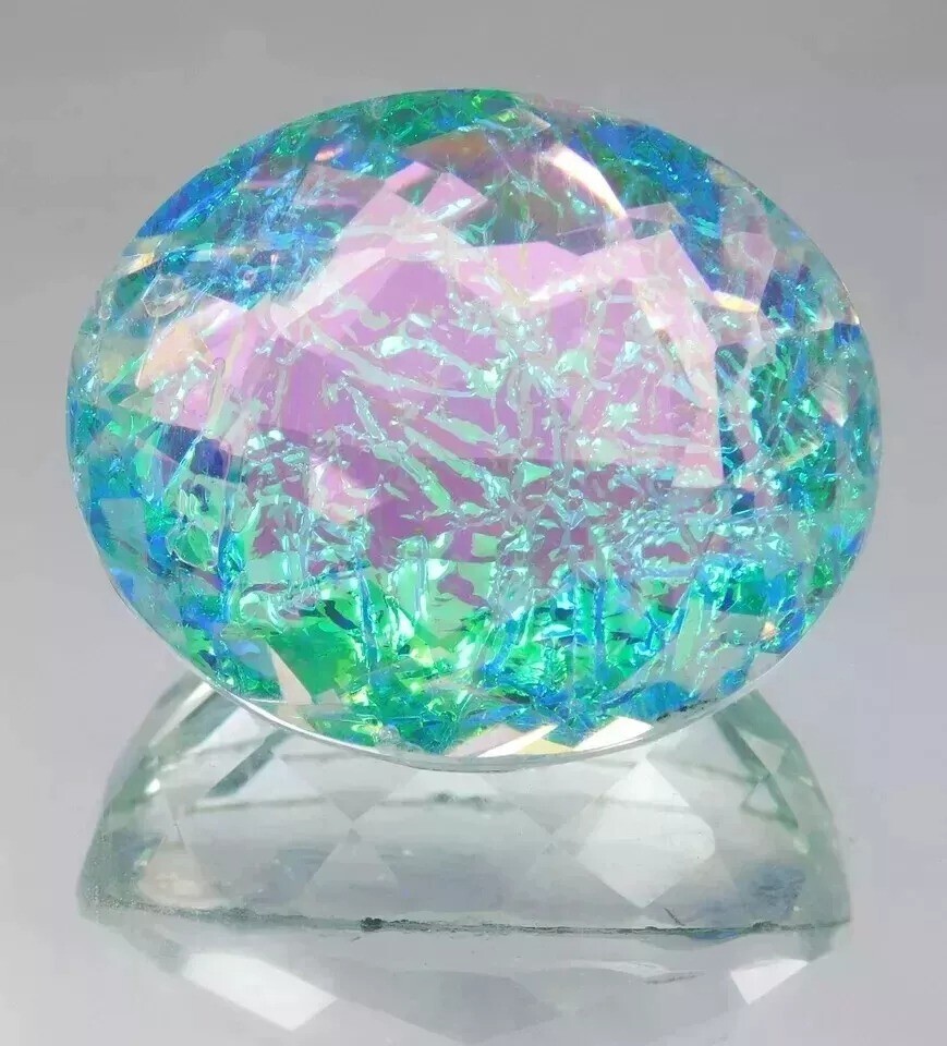 Monarch Fire Opal Doublet Certified 55.01 + Ct Natural Oval Cut Loose Gemstone