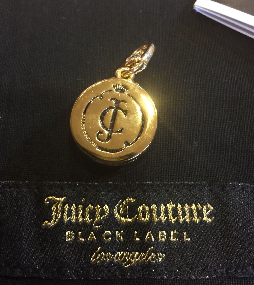 JUICY COUTURE CAVIAR BLACK LABEL CHARM NWT! WJW57503