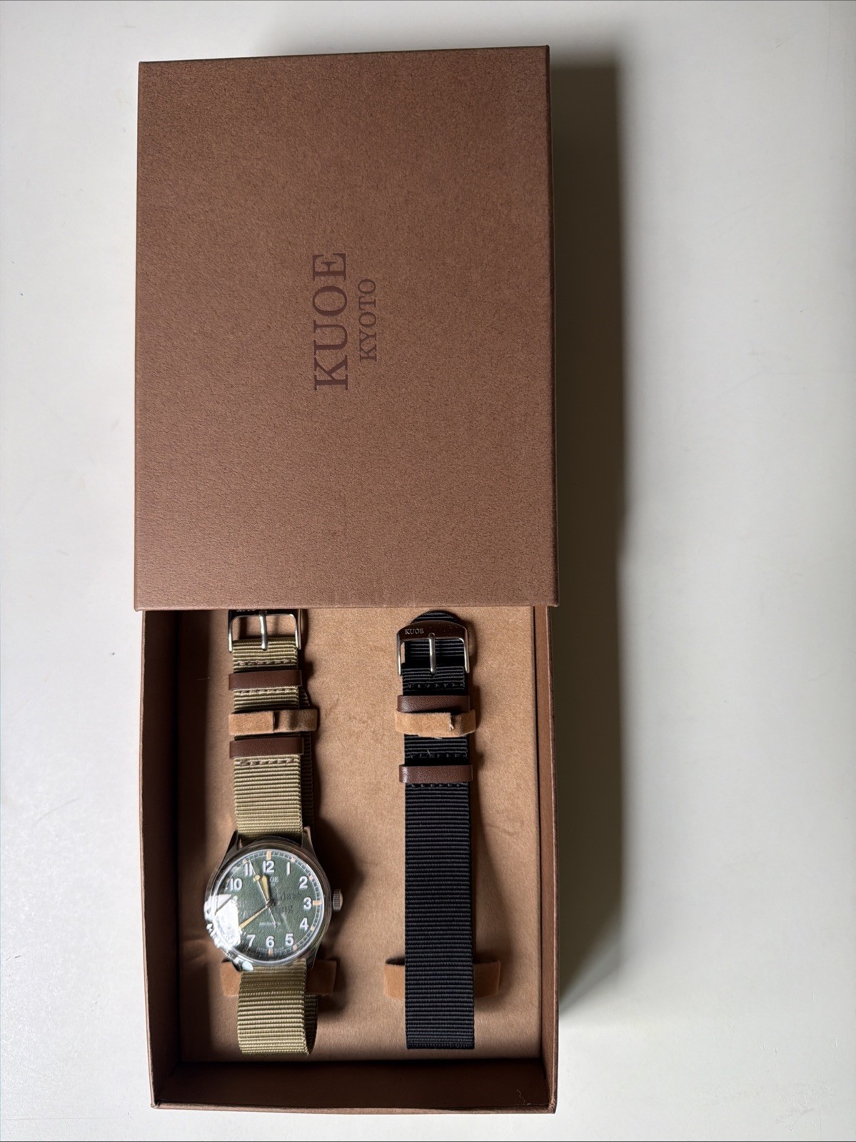 KUOE Old Smith 90-002 38mm Japan Only Limited Edition Green Dial FULL SET
