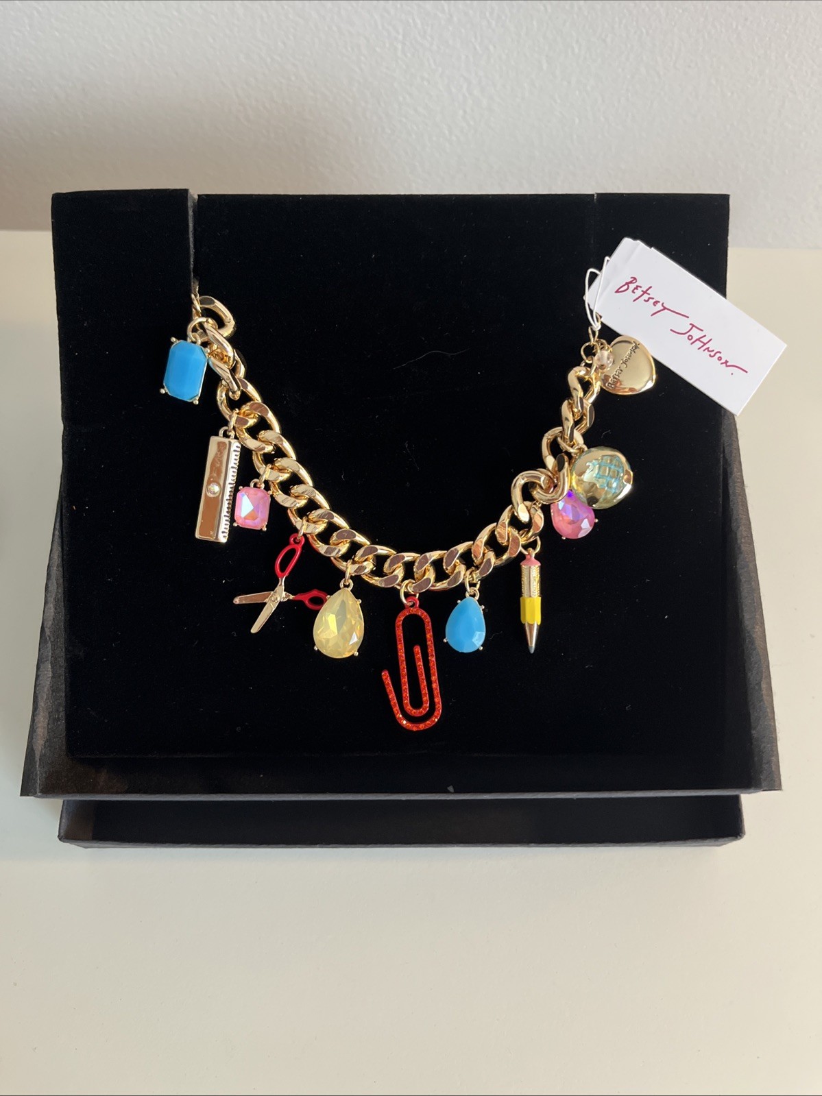 BNWT Betsey Johnson Back To School Bracelet, School Teacher Supplies Bracelet