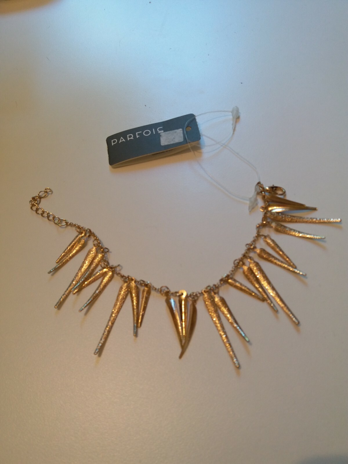 Parfois gold leaf bracelet – brand new