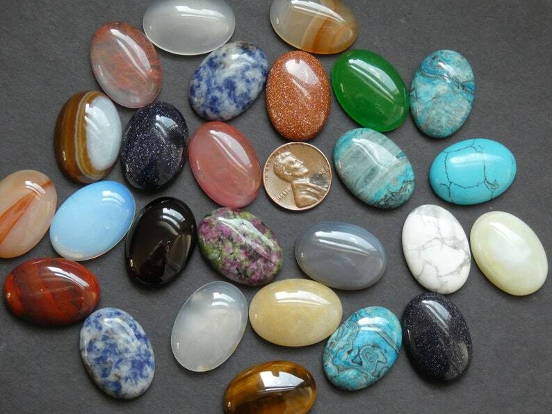 AA++ Natural Mix Gemstone Cabochon Loose Gemstone Wholesale Lot