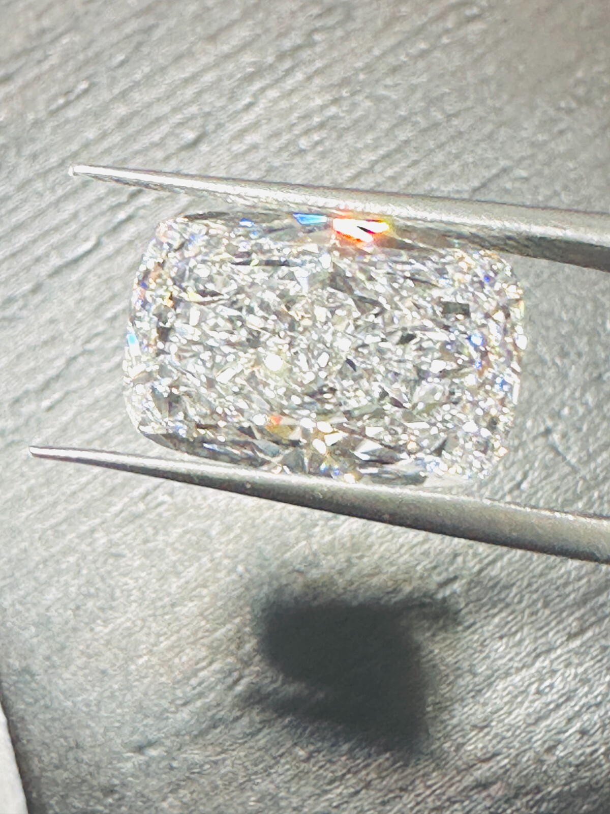 7.82 Carats CUSHION Cut IGI Certified Lab Grown CVD Diamond D Color VVS2 Clarity