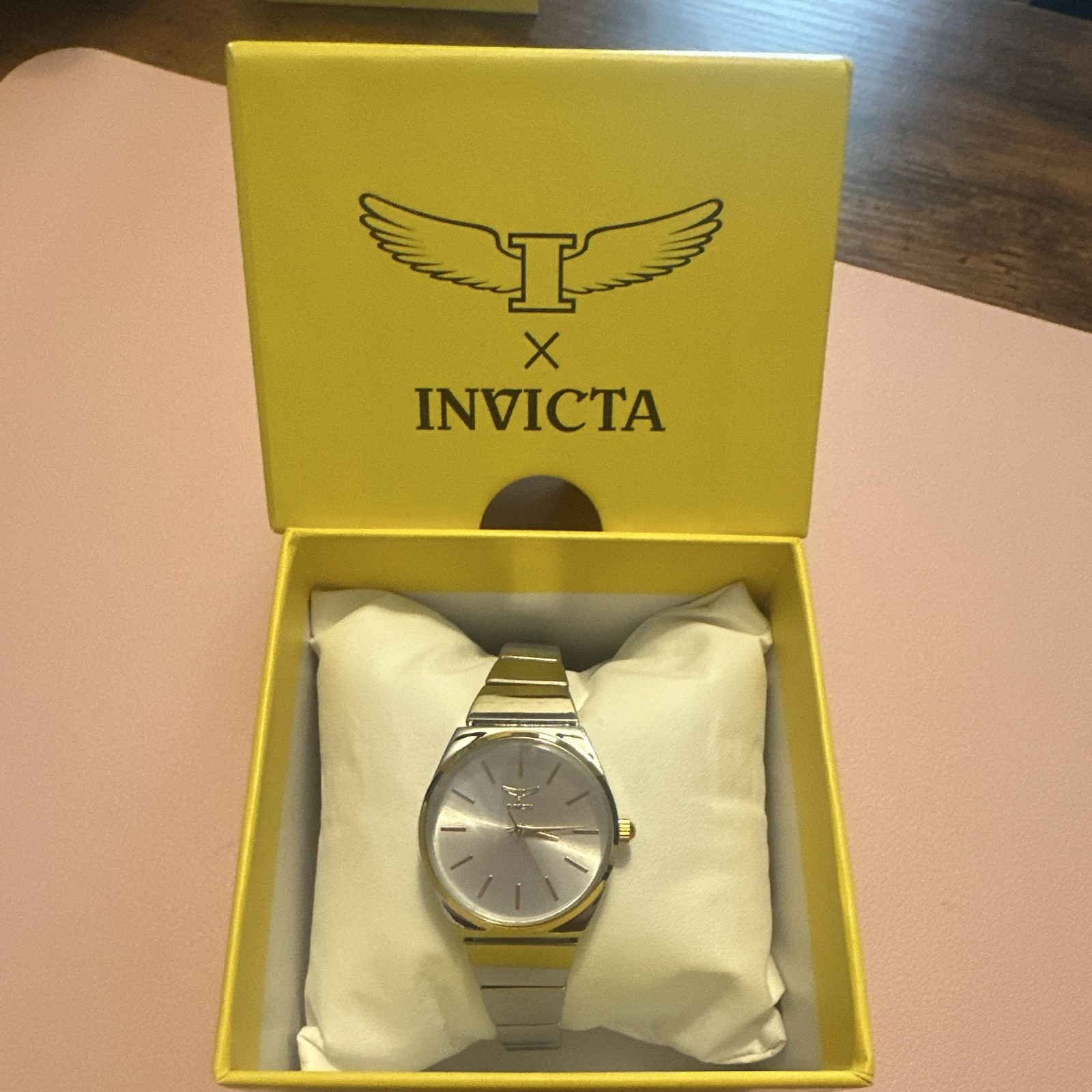 Invicta Women’s Quartz Analog Watch Silver Dial Two-Tone SS Bracelet w/ Box