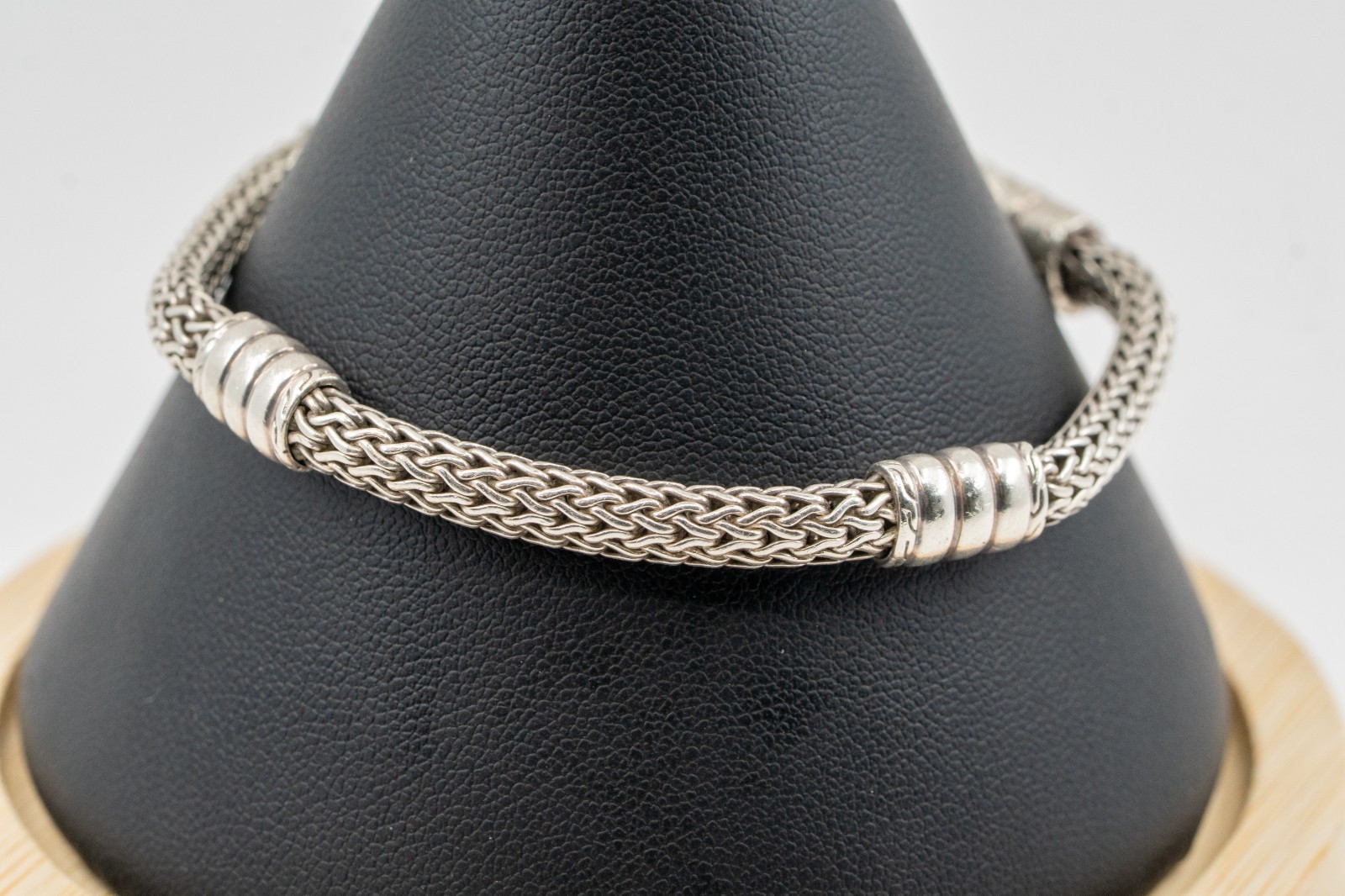 John Hardy Icon Woven Chain Sterling Silver Bracelet 5mm 8″