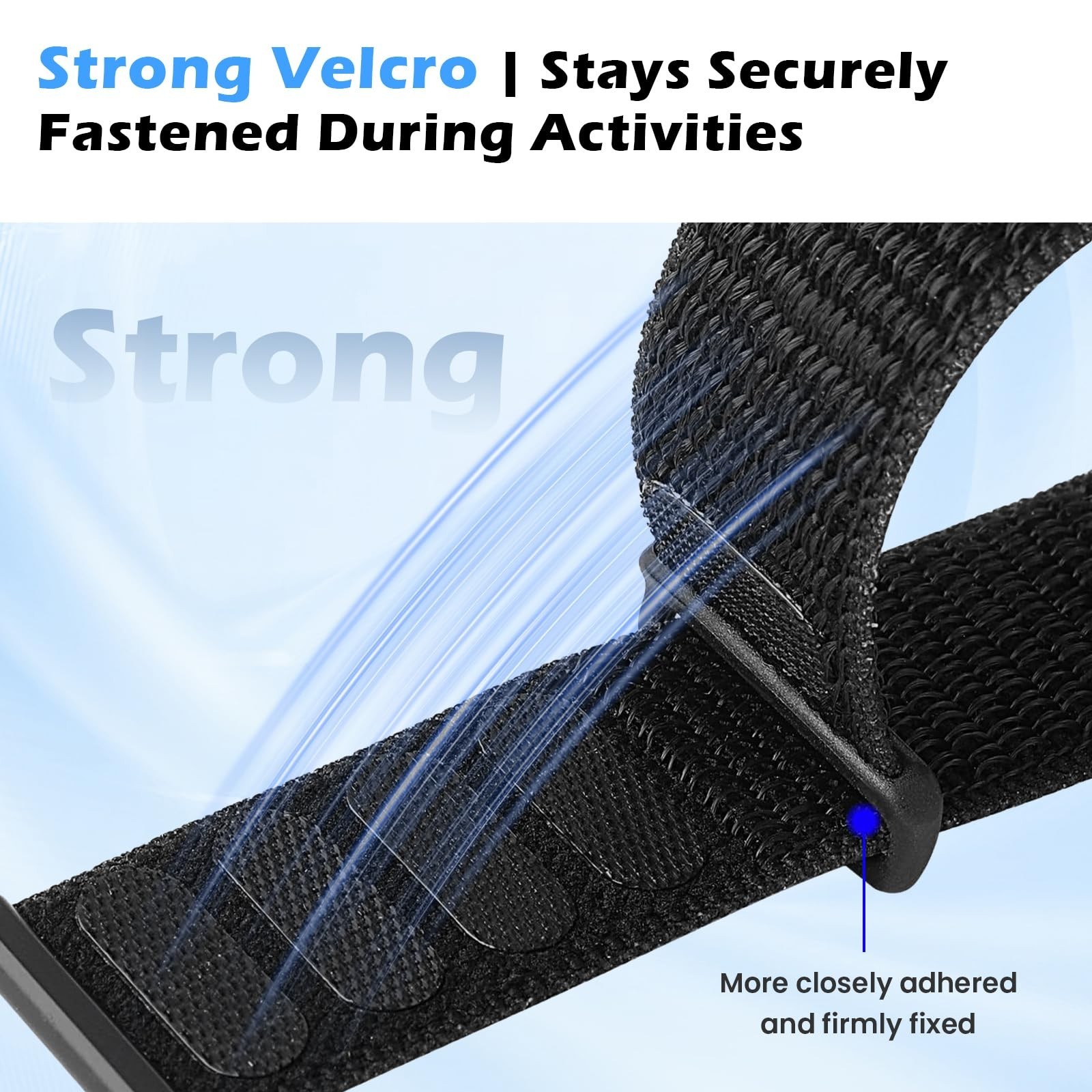 Breathable Nylon Loop Sport Strap for Amazfit Helio – Adjustable Lightweight Rep