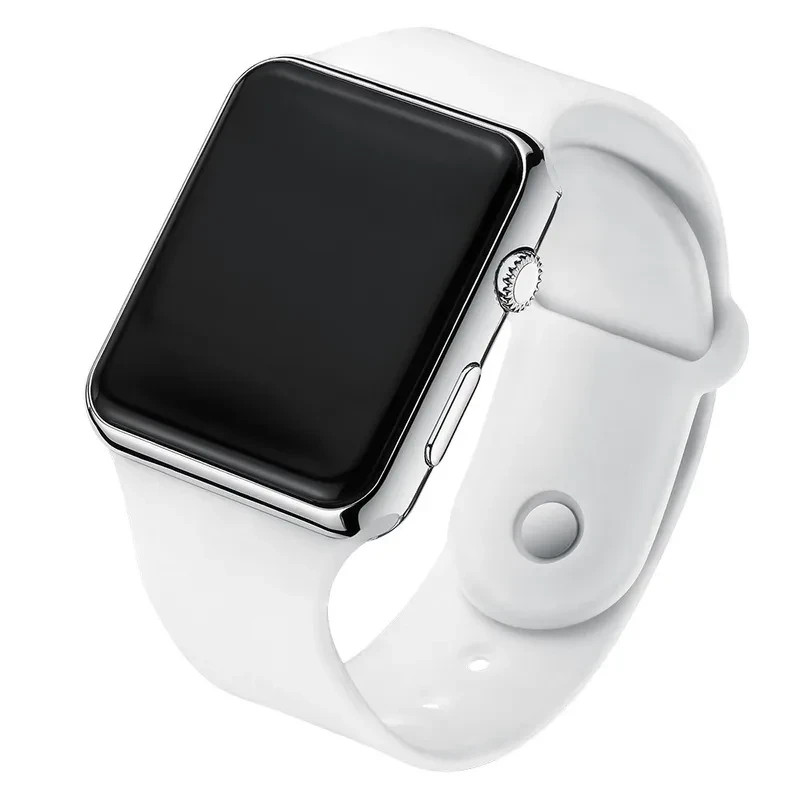Electronic Watch Sports Men Women LED Silicone Digital