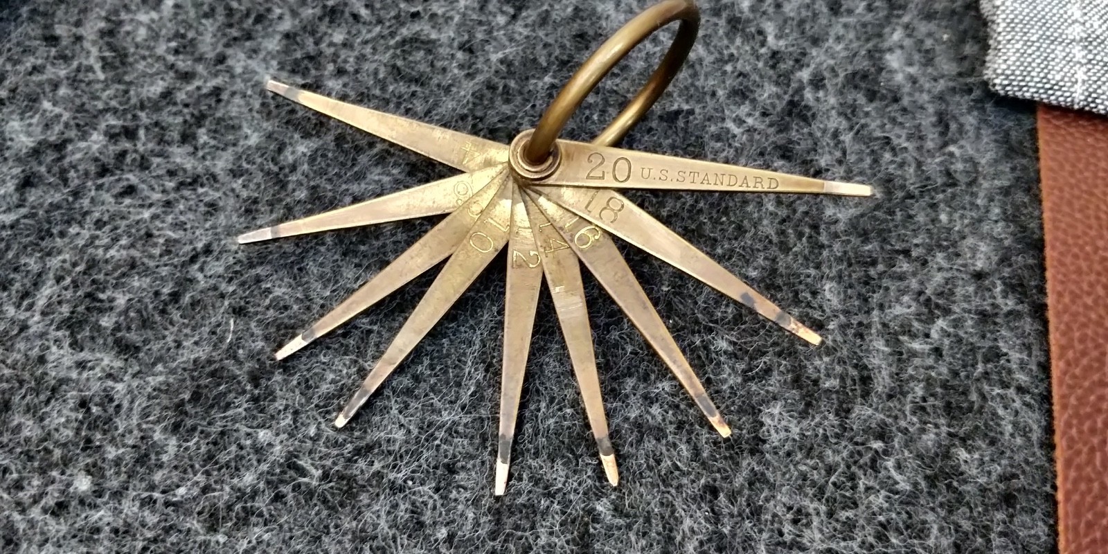 Antique Gold Testing Needles 4kt to 20kt U.S. Standard Ring Jewelers Tools